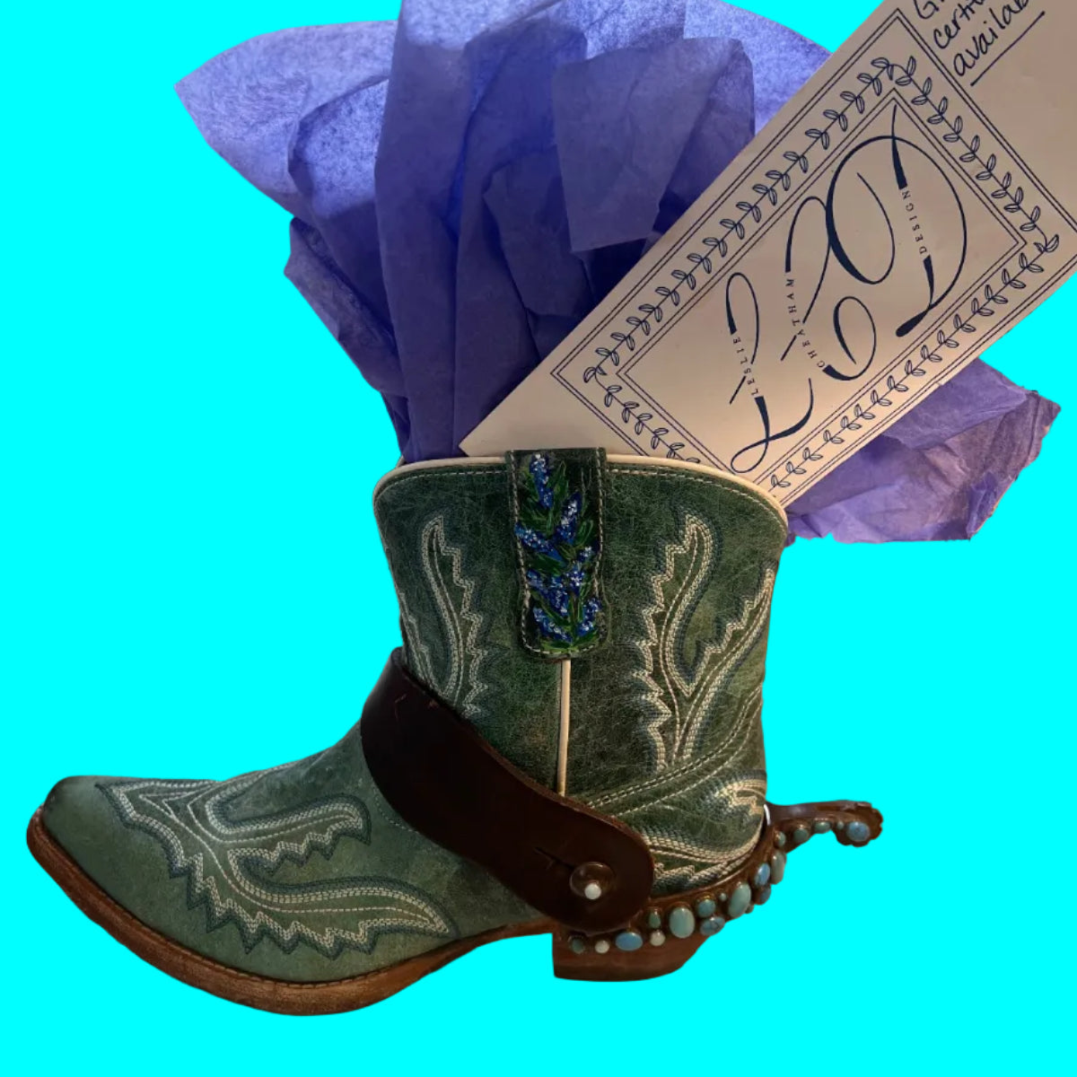 Bluebonnets on pulls and gift certificates available.