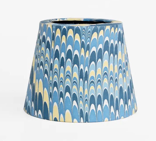 Lampshade Cover-Mountain Blue Yellow